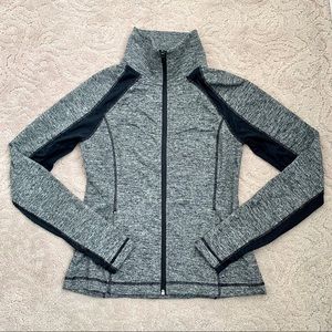 Grey Long Sleeve Athletic Jacket Size SMALL